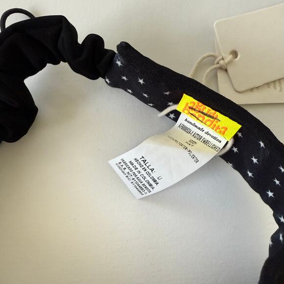 Agua Bendita Astot Hat Visor Black Adjustable O e Size NWT - Picture 4 of 8